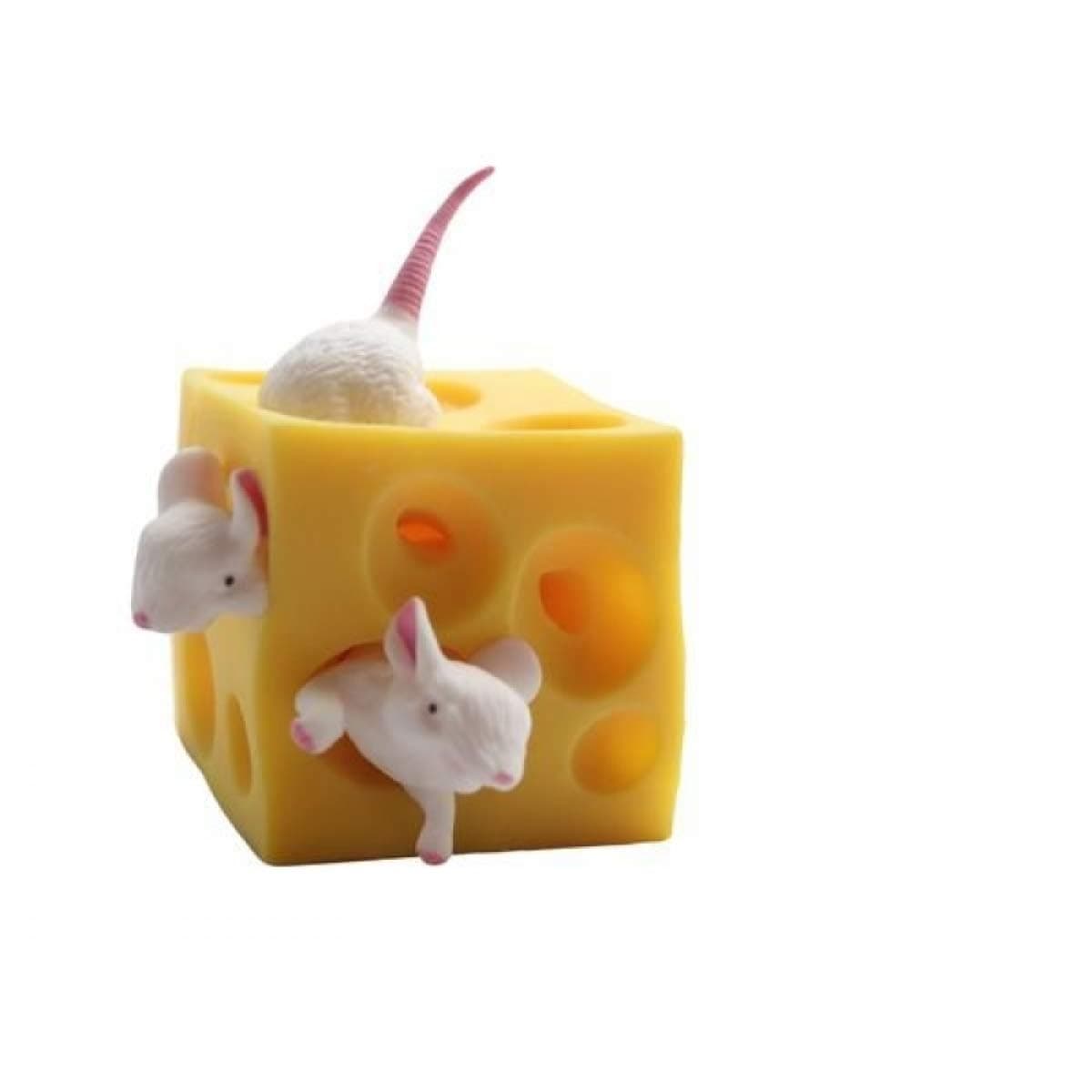 Stress Reliever Stretchy Squeese Mouse and Cheese