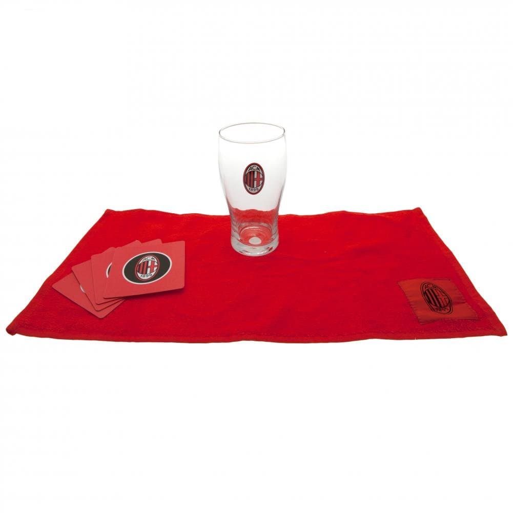 ACM 1899 AC Milan Word Mark Mini Bar Set - Multi-Colour