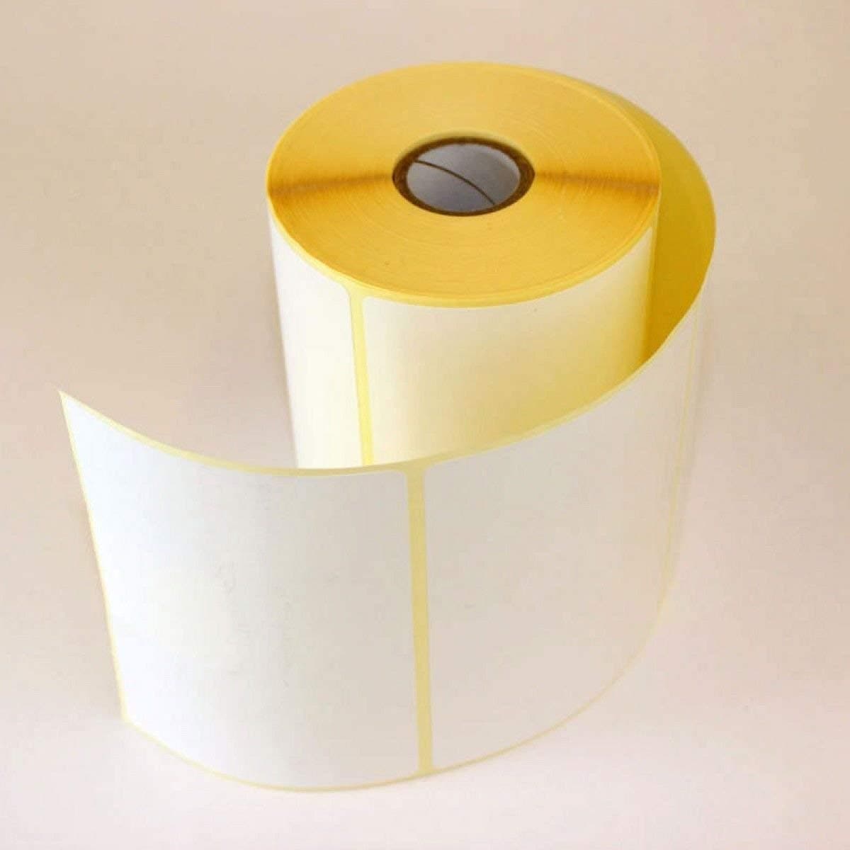 2 x Rolls of Thermal Labels Plain White Labels -