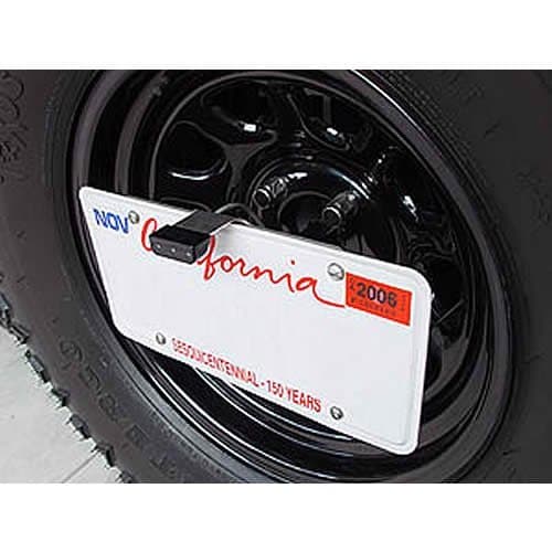 Rock Hard 4x4 RH4006 License Plate Relocation Bracket With Light For 1976-06 Jeep CJ and Wrangler Including Unlimited