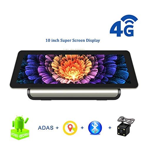 ANSTAR 4G Android 10 Inch Car Dash Cam Video Camera GPS Navigation ADAS 1080P Full HD Camcorder Bluetooth WiFi Dual Lens Dashcam
