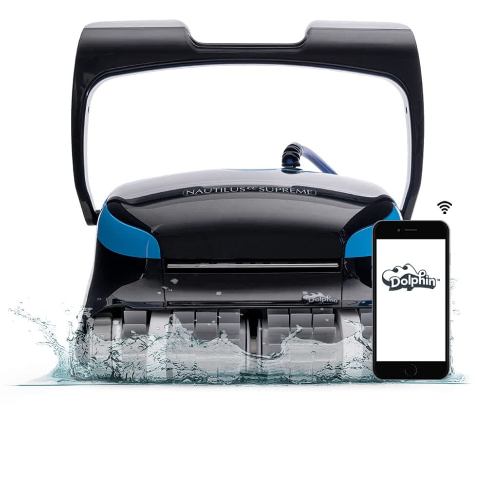 Nautilus CC Supreme Wi-Fi Automatic Robotic Pool Vacuum Cleaner, Dual Drive, Waterline Scrubber Brush, Top Load Filter, Ideal for In-Ground Pools up to 50 FT