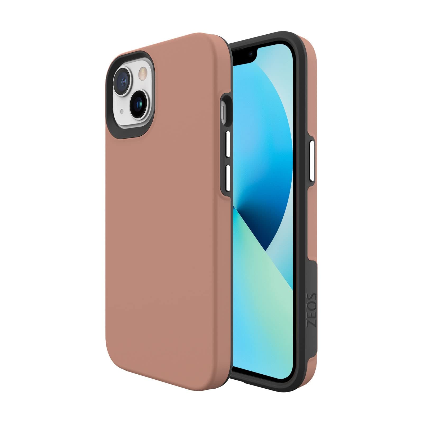 ZEOS Pulse Fusion TPU, PC case for iPhone 13 (Camel)