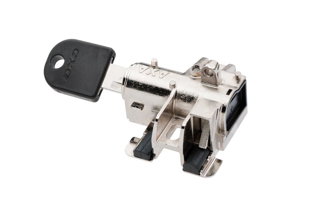 AXABosch 2 Tube Battery Pack Lock - Silver, N/A