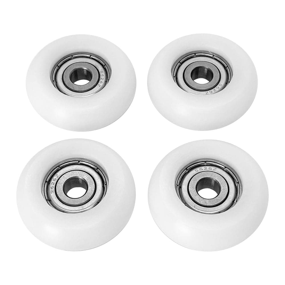 Upgraded Set of 4 Rollers Kit Replacement for Total Gym Wheels/Rollers, Fits for Gym Models 2000, 3000, Some 3000 XL, and a Few Very Early XL (White)