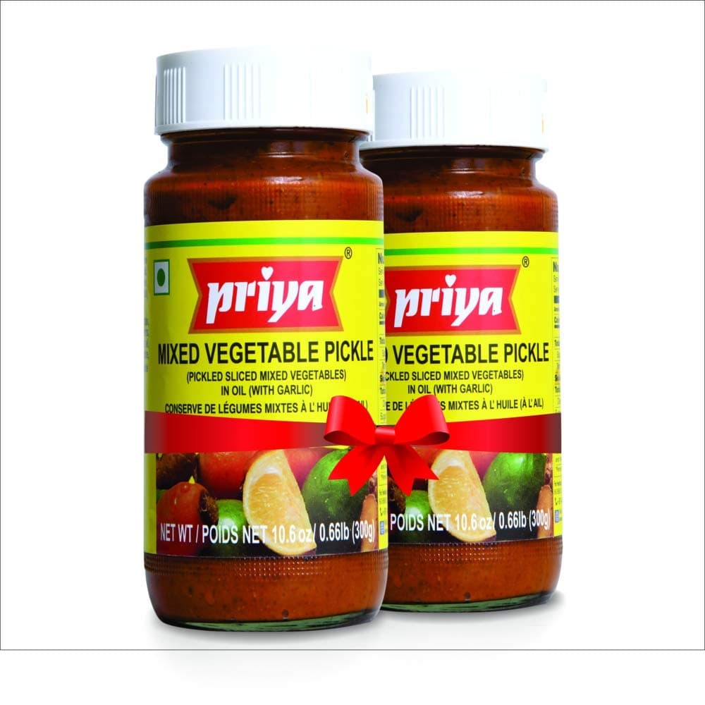 Priya Pickle Twin Pack - Mix Vegetable (2 x 300 gm)
