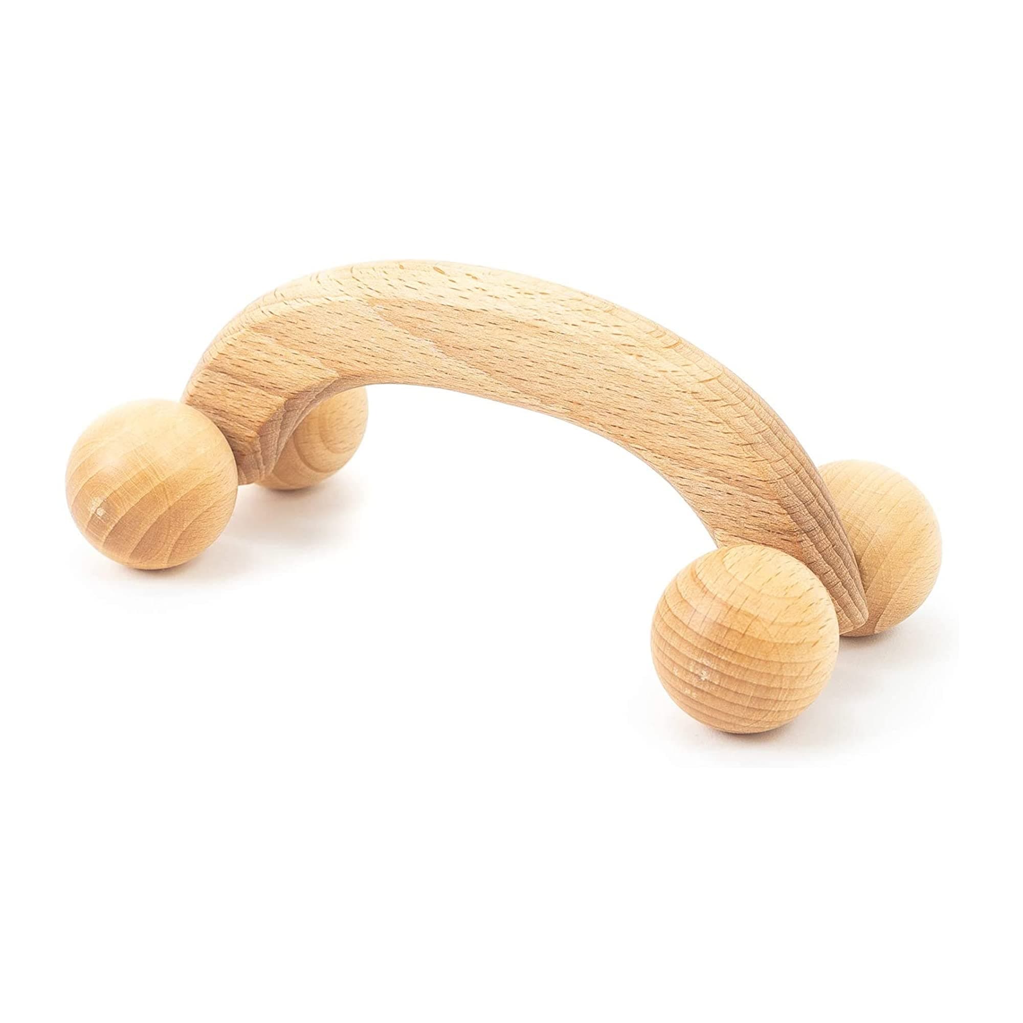 Accessories Massage Muscle Roller Tool Massager for Back Neck Shoulder Arms Legs Body Wooden Balls 18 x 7 x 6 cm