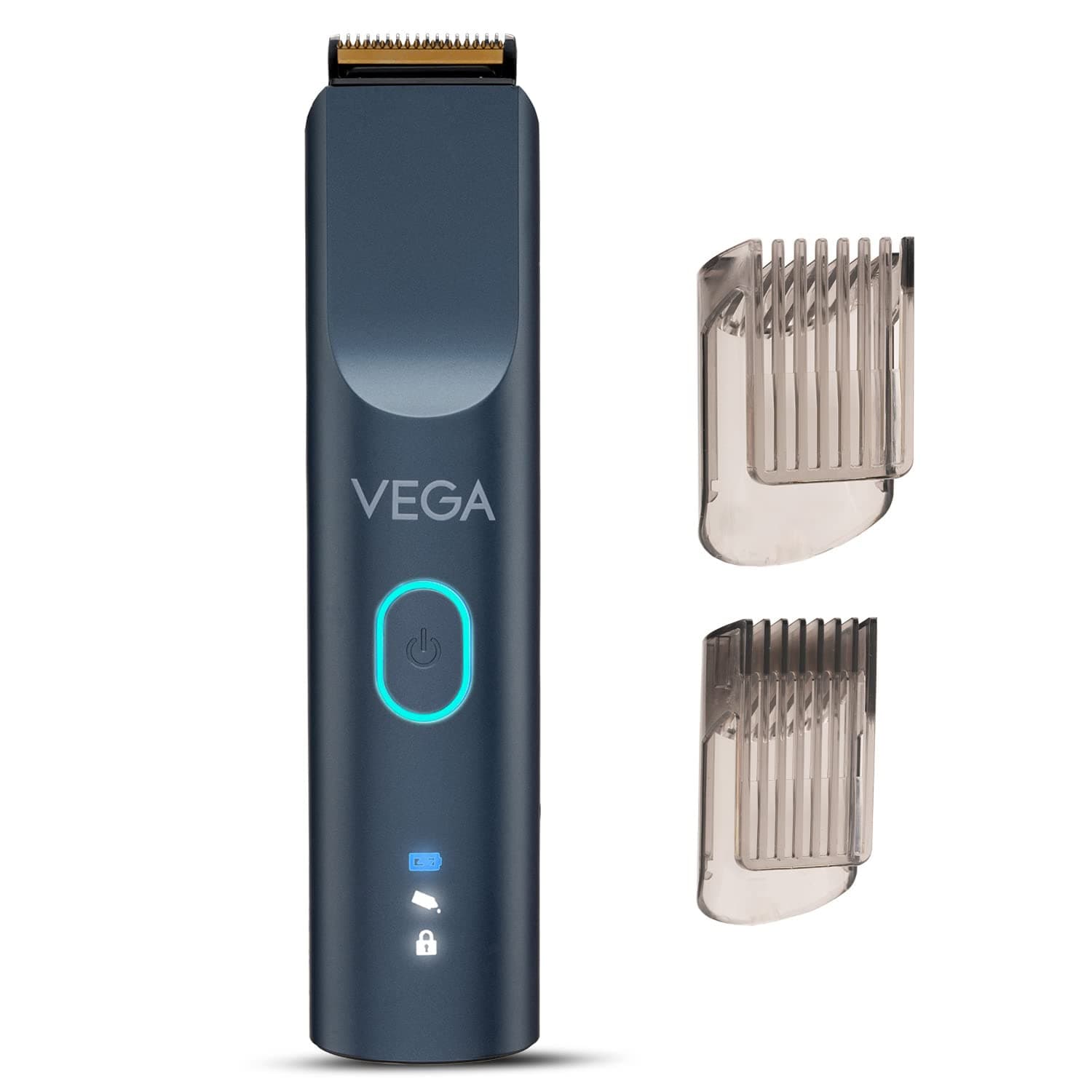 Vega SmartOne S2 Trimmer for Men with 160 mins Runtime, Battery Powered, IPX7 Waterproof & 40 Length Settings, 3 Unique Speed Modes, Rubber Grip, Travel Lock, Travel Friendly, (VHTH-31)