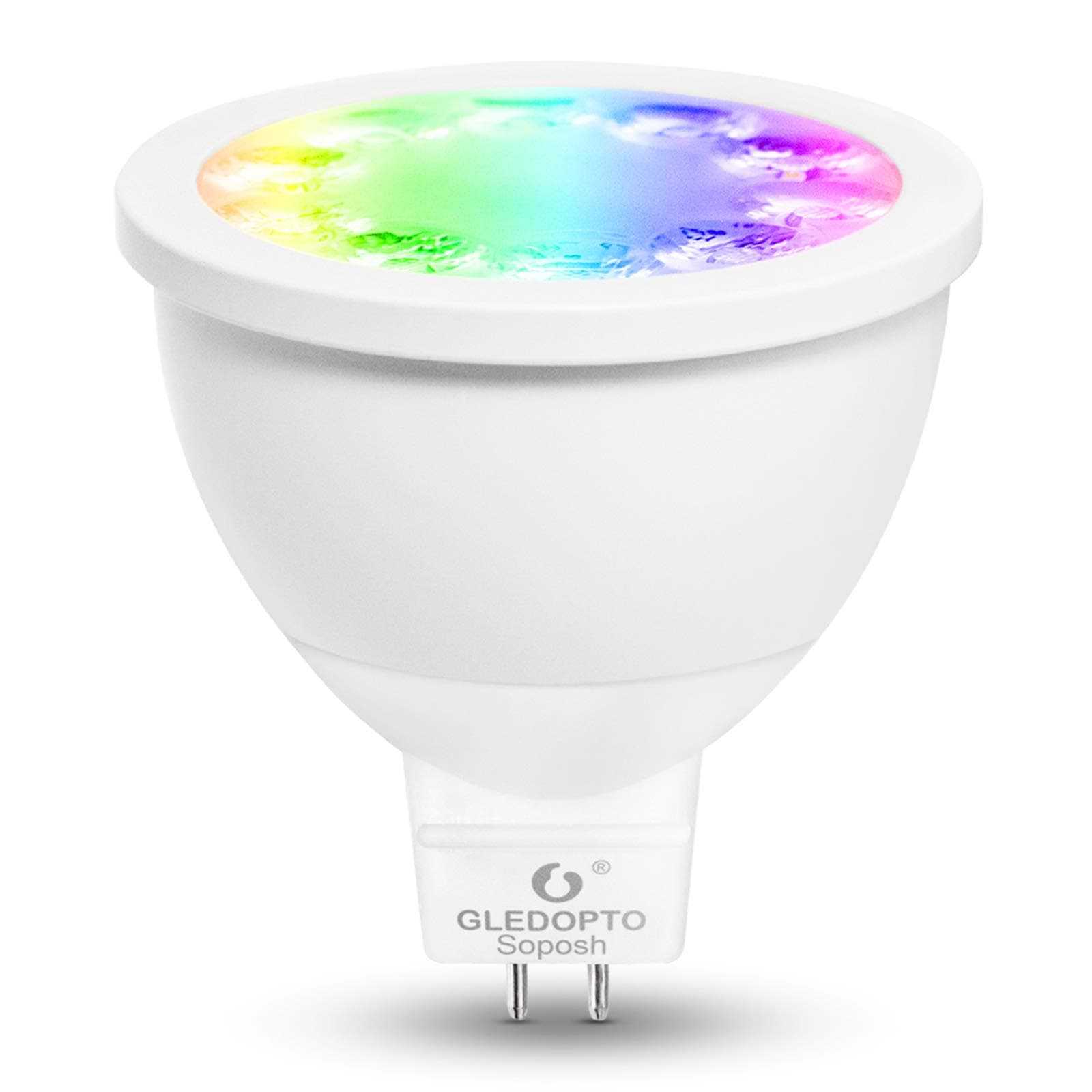 Smart Zigbee Small Voltage 12V 4W RGBCCT MR16 Spotlight 30° Beam Angle Smart Phone App/Voice Control Compatible with SmartThings Alexa Echo Plus (Require ZigBee Hub)