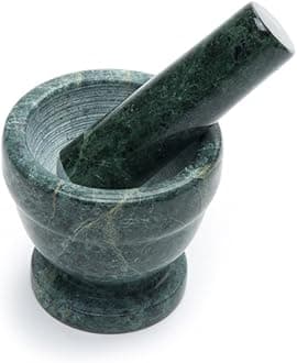 Fox Run 3822 Marble Mortar and Pestle, Green