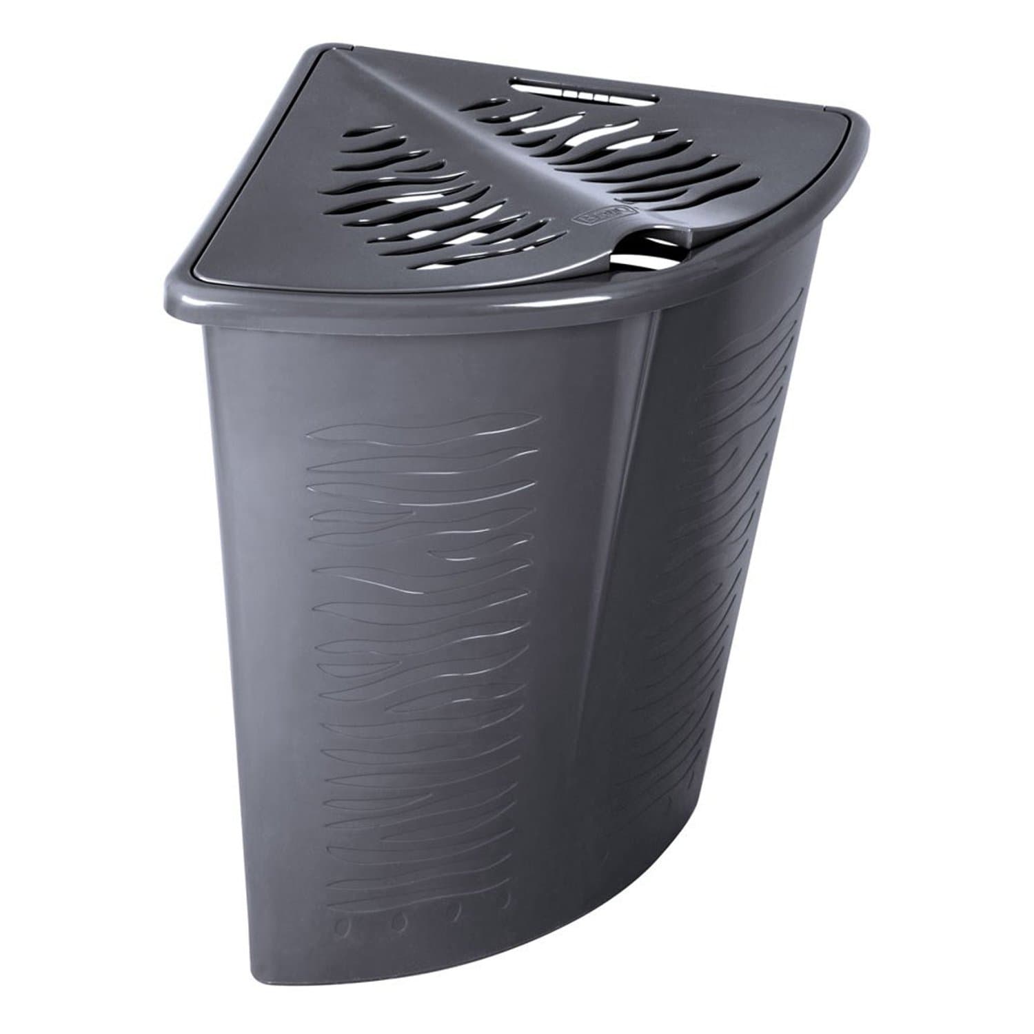 BranQ zebra corner laundry basket 45 L grey
