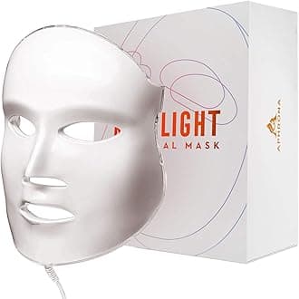 FDA cleared Moonlight LED Facial Mask Skin Care Mask, LED Light Therapy Red Blue light for Acne Removal Wrinkle Reduction