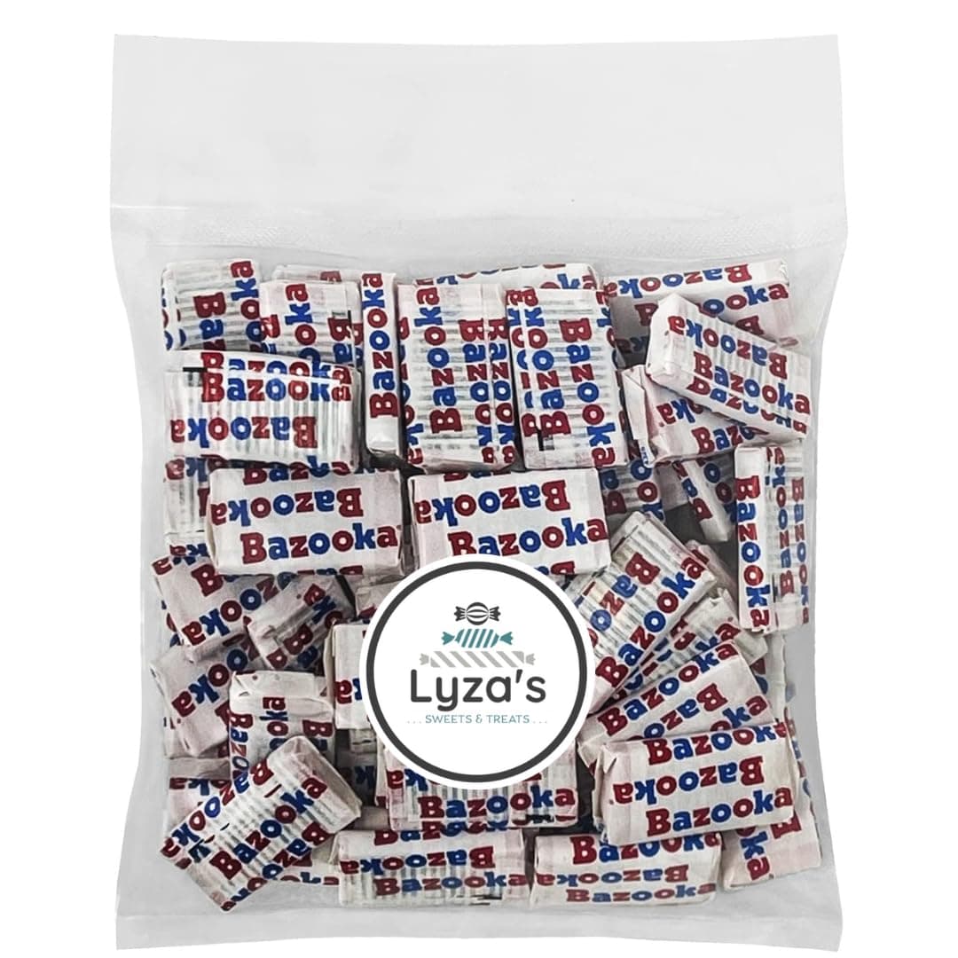 Bazooka Original Bubble Gum Gift - 14 oz Bulk Bag (with Comic Inside Every Wrapper) by Lyza's Sweets & Treats