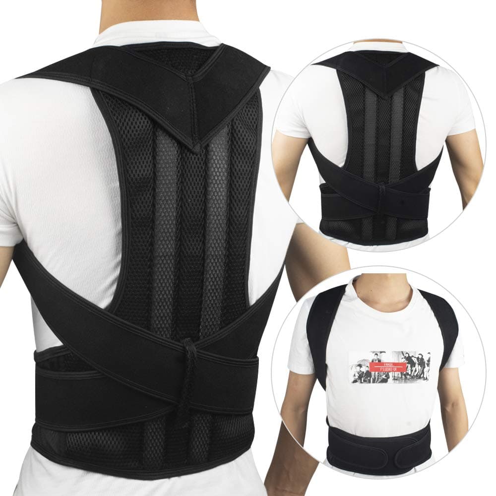 Back Brace Posture Corrector for Men and Women, Adjustable Upper & Lower Back Brace Spine Lumbar Support, Comfortable Back Braces for Posture Correction Humpback for Neck Back Shoulders