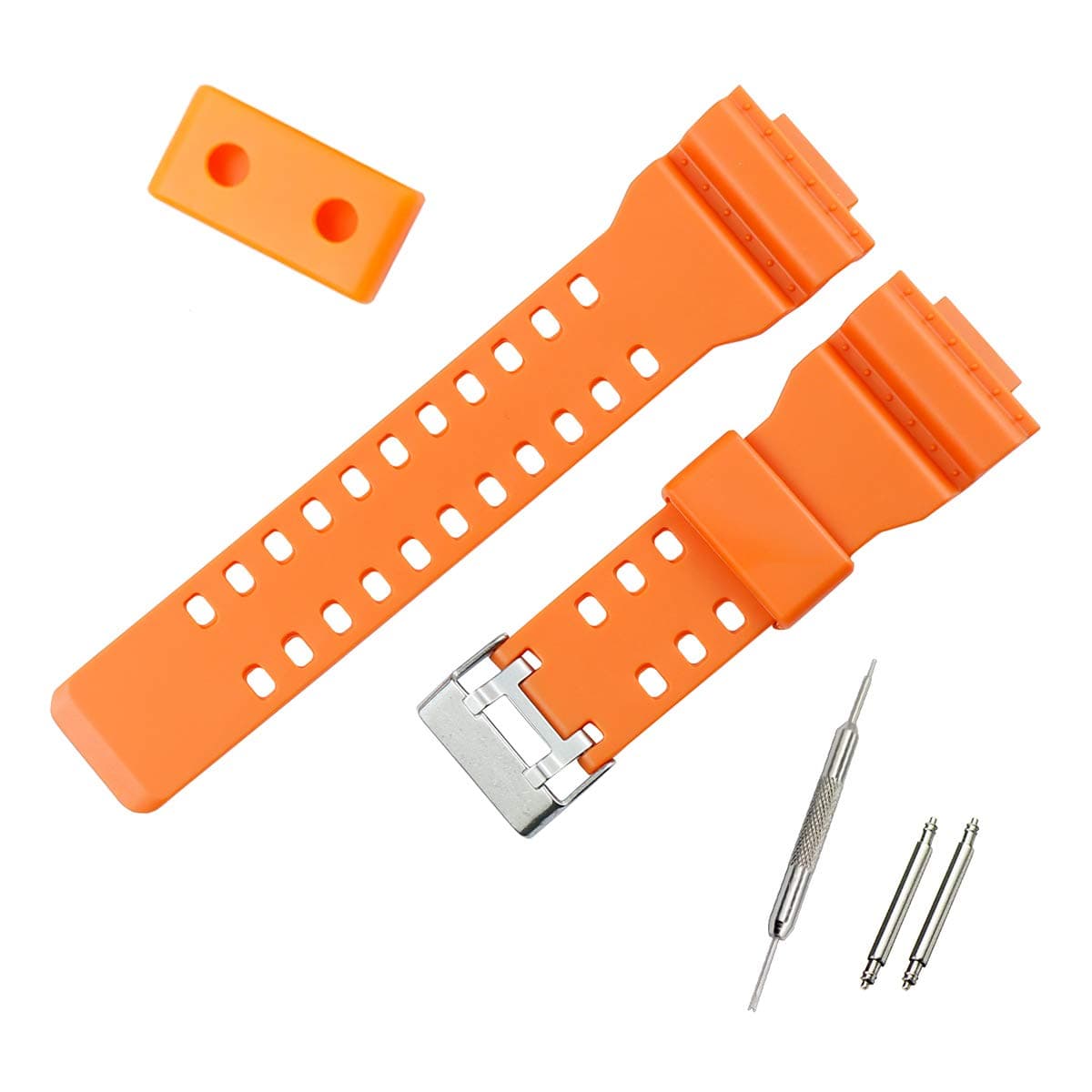 MCXGL 16mm Resin Strap Replacement for casio g Shock ga110 ga100 ga120 GD1200 g8900 Men's Rubber Watch Band