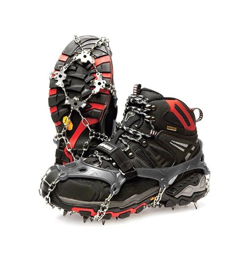 Spike M Size 9.8~10.4 Inch Us 7~8.5 Crampons Snow Shoe Chain Ice Climbing Irons Eisen Grey