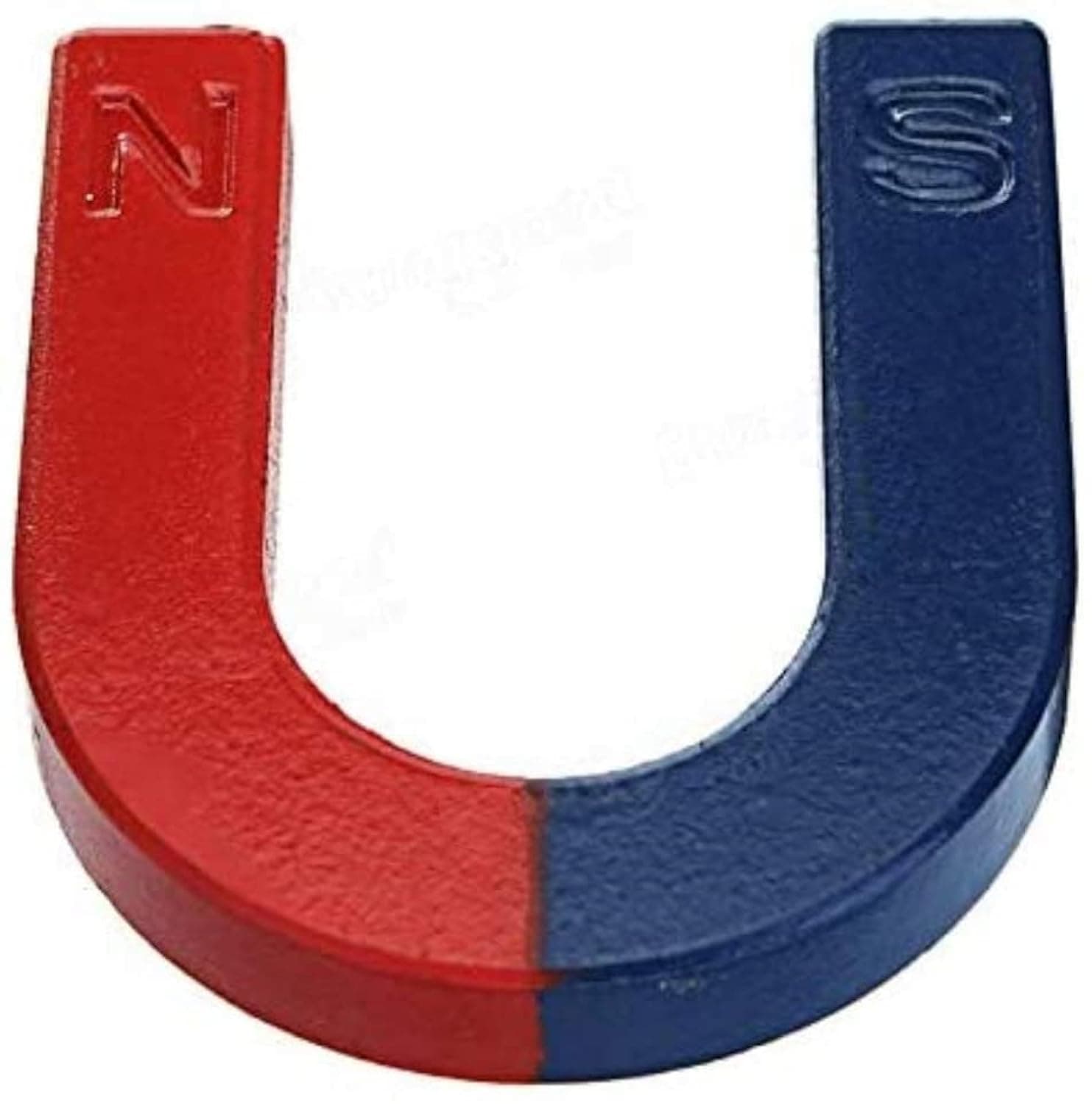 U Shaped Horseshoe Magnet Red Blue Painted Pole for Physics Experiment and Lab & Scientific Supplies Science Education (4 Inch)