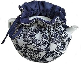 JOONOR Tea Cosy - 100% Cotton Printed Tea Cosy Kitchen Tea Pot Dust Cover Breakfast Warmer Insulation Keep Warm 1Pack
