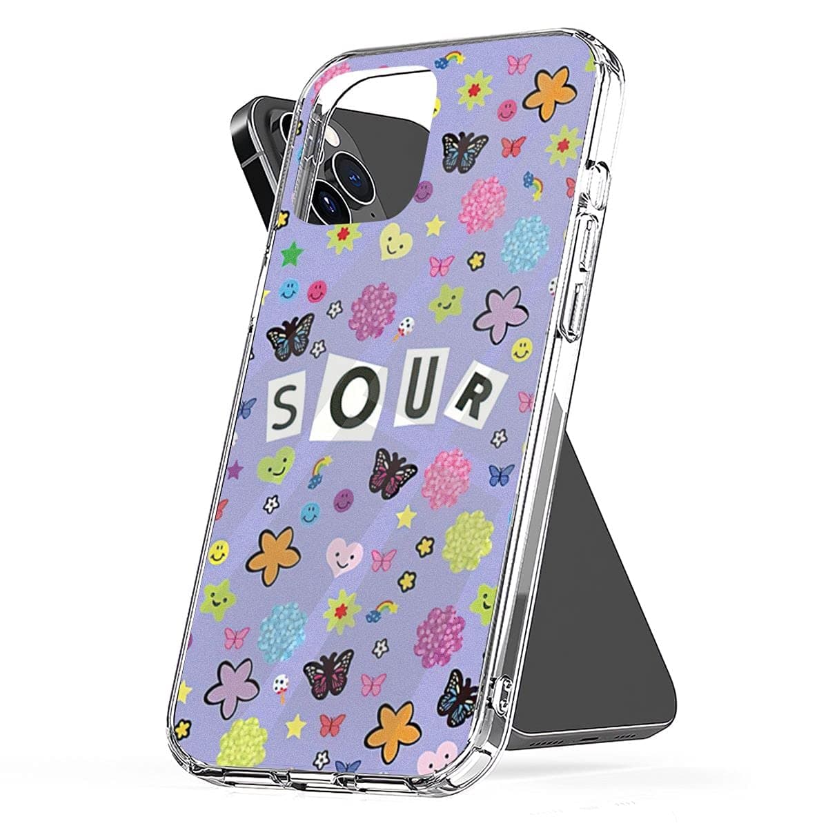 Phone Case Cover Compatible with iPhone Samsung Sour Pro Max Title 13 Stickers 12 7 8 X Xr 11 Se 2020 14 Accessories Scratch Waterproof Transparent