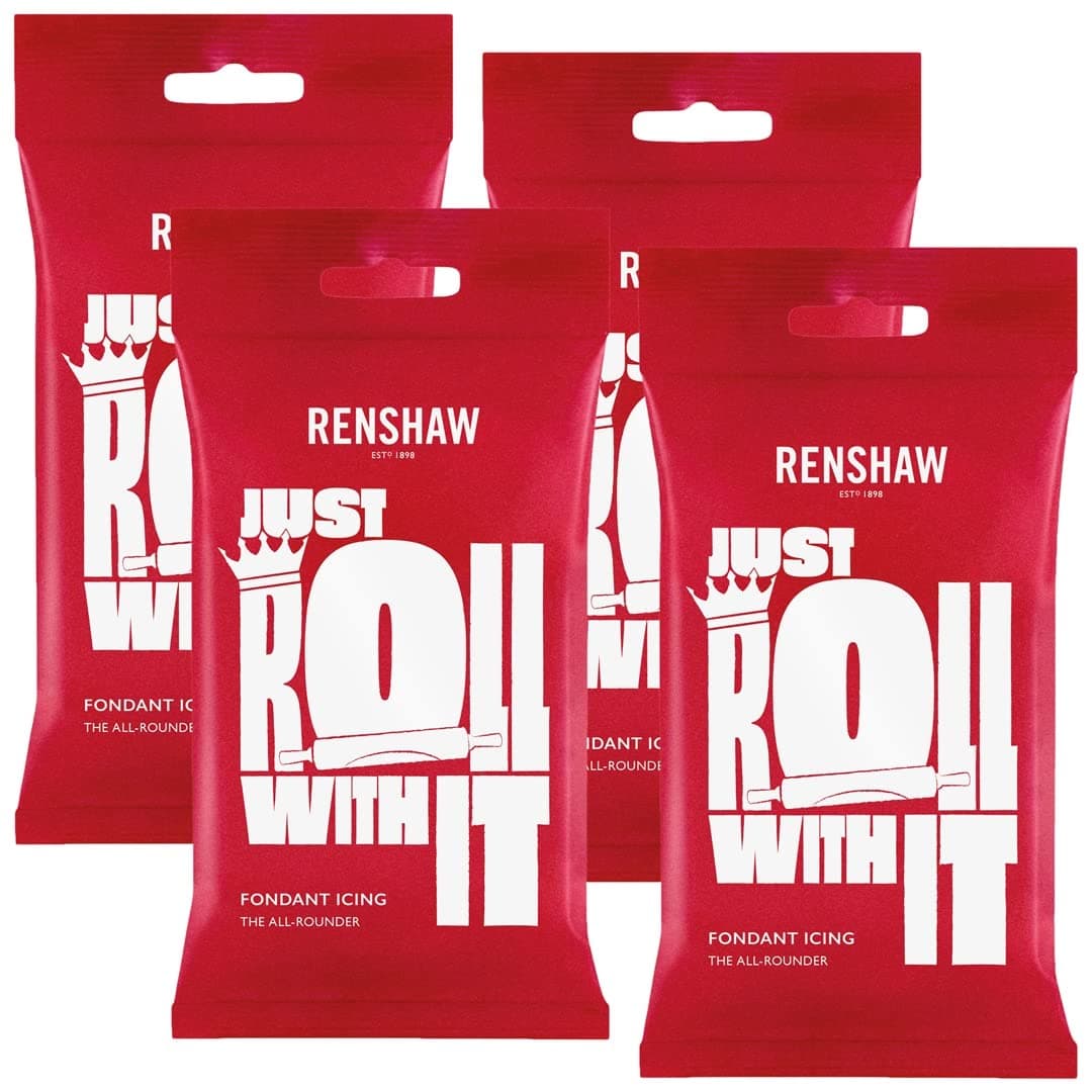 Renshaw White Ready to Roll Icing 1kg (Multipack 4X 250g)