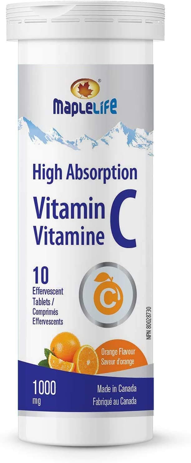 Maplelife Vitamin C Effervescent Tablets (1000mg) - 10 Tablets
