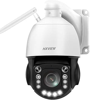 4K PTZ Security Camera Outdoor with 50X Optical Zoom, High-Speed 360° Pan & 90° Tilt, 8MP WiFi Camera with 1200FT IR Night Vision, Auto Tracking, Person/Vehicle/Pet Detection, RTSP