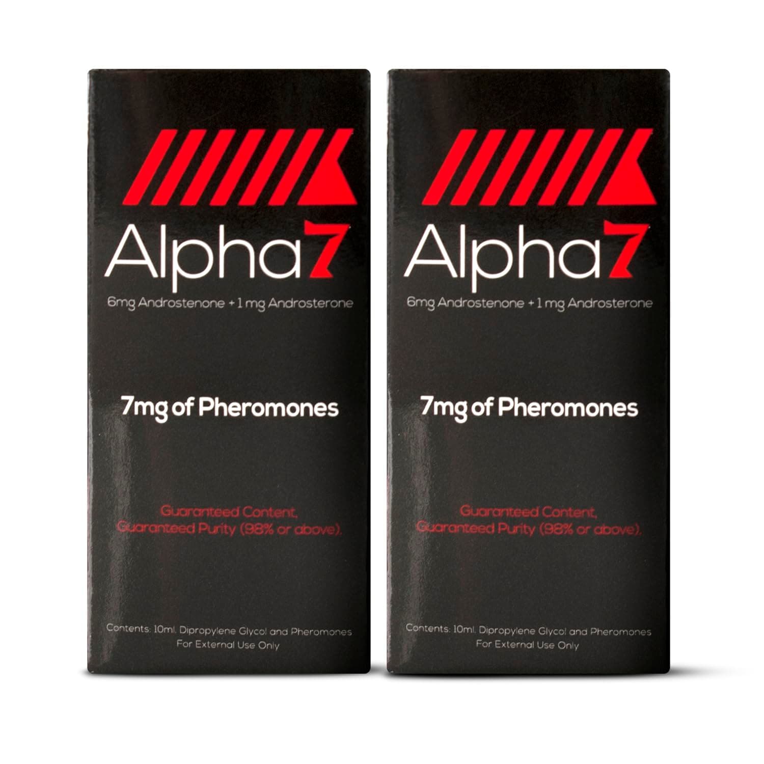 Alpha 7 Unscented - Pheromone Cologne for Men with Pure Pheromones - High Concentration Blend to Attract Women - Top Selling Perfume Oil Designed to Complement Your Scent (2x (10 ml))