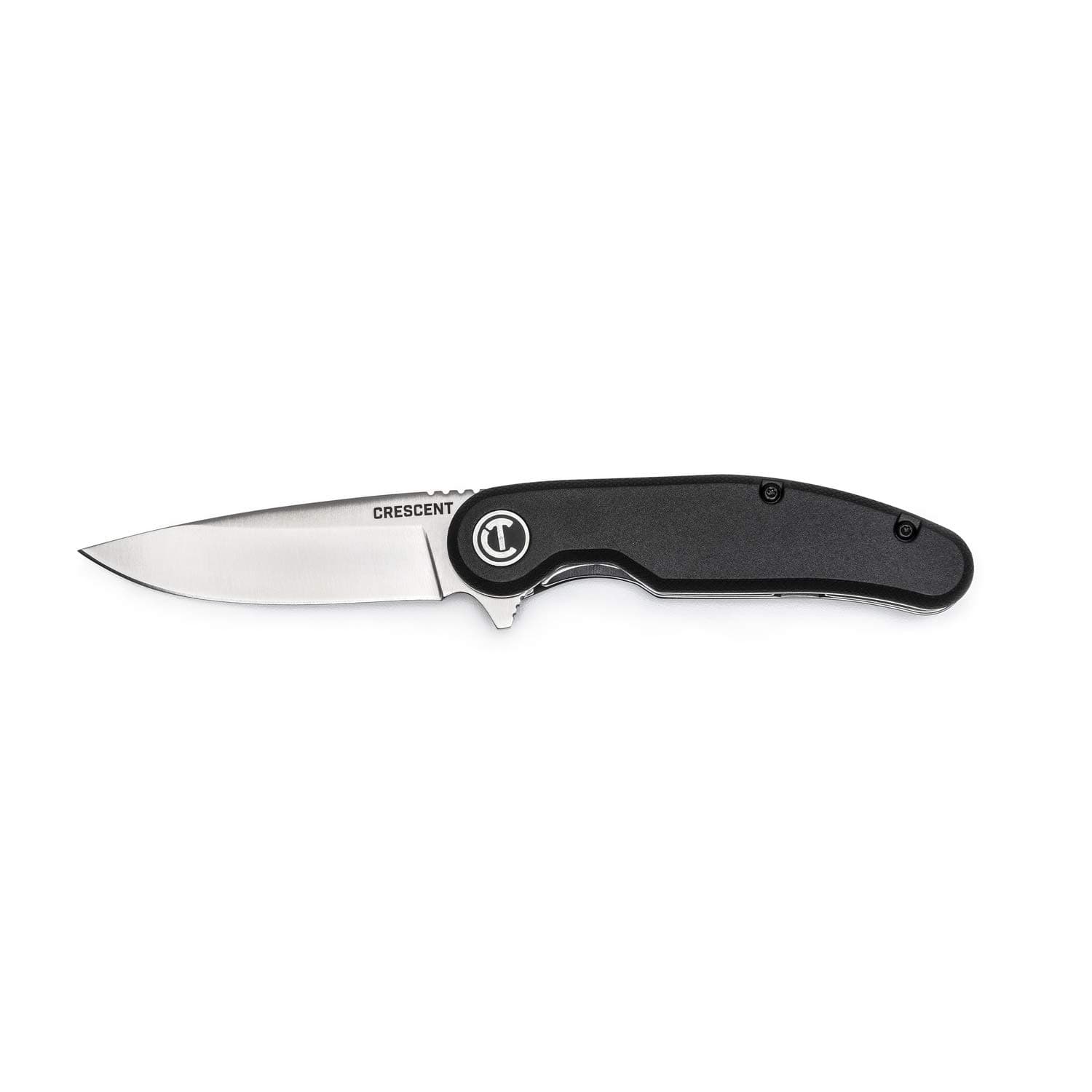 Crescent Drop Point Composite Handle Pocket Knife