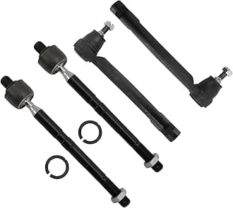 TRQ Front Tie Rod Set Compatible with 2014-2018 Kia Forte 2014-2016 Forte Koup Forte5