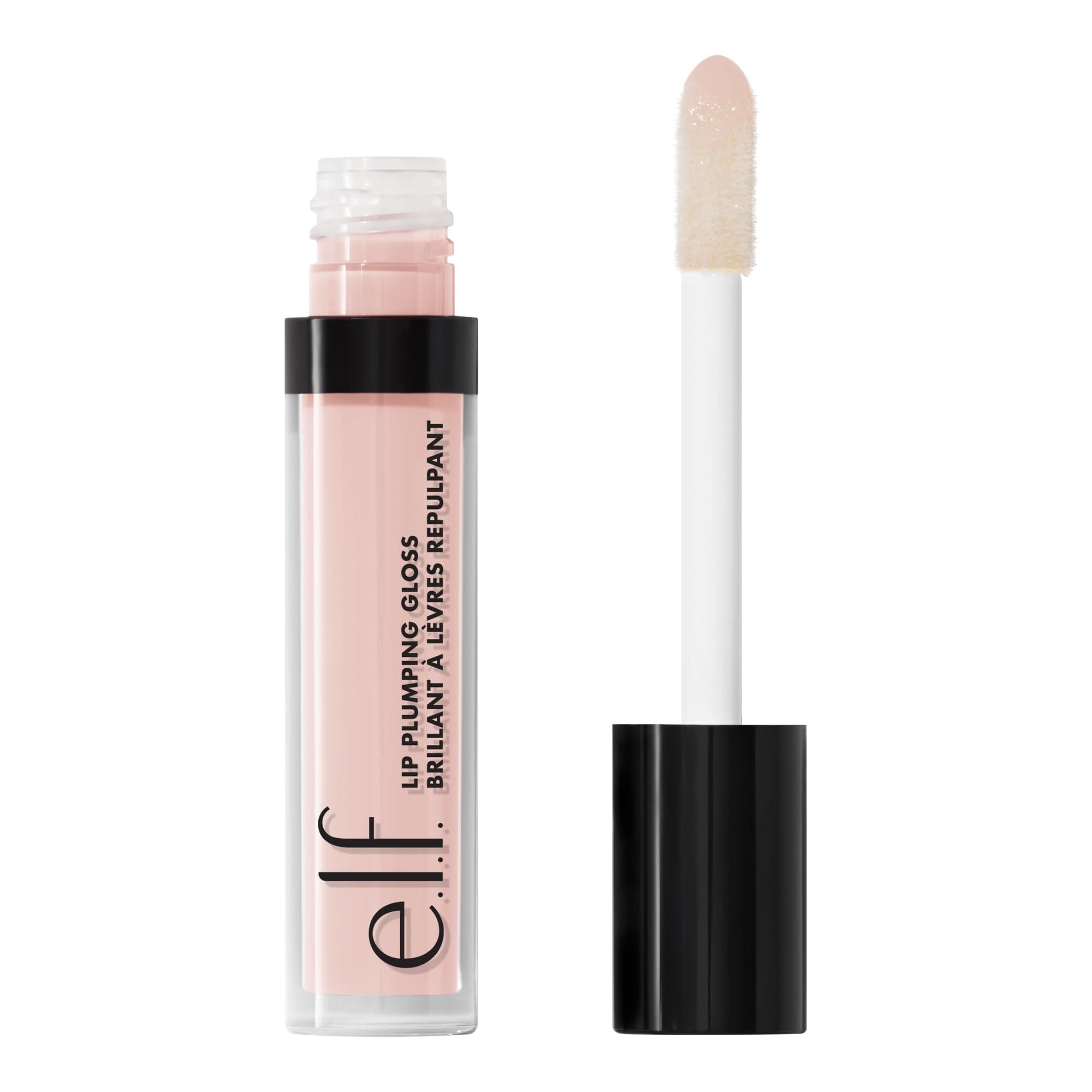 Lip Plumping Gloss, High-Shine Liquid Lip Color, Creates Fuller Lips & Plumper Pout, Moisturizing Formula, Pink Paloma, 0.09 Fl Oz