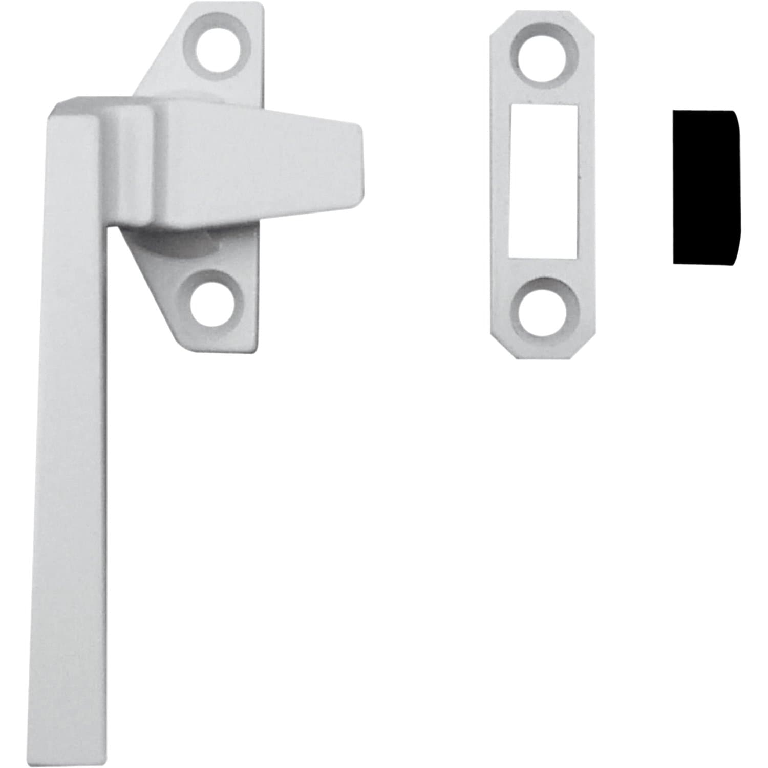 H 3820 Left-Handed, White, Casement Locking Handle with Offset Base (Single Pack)