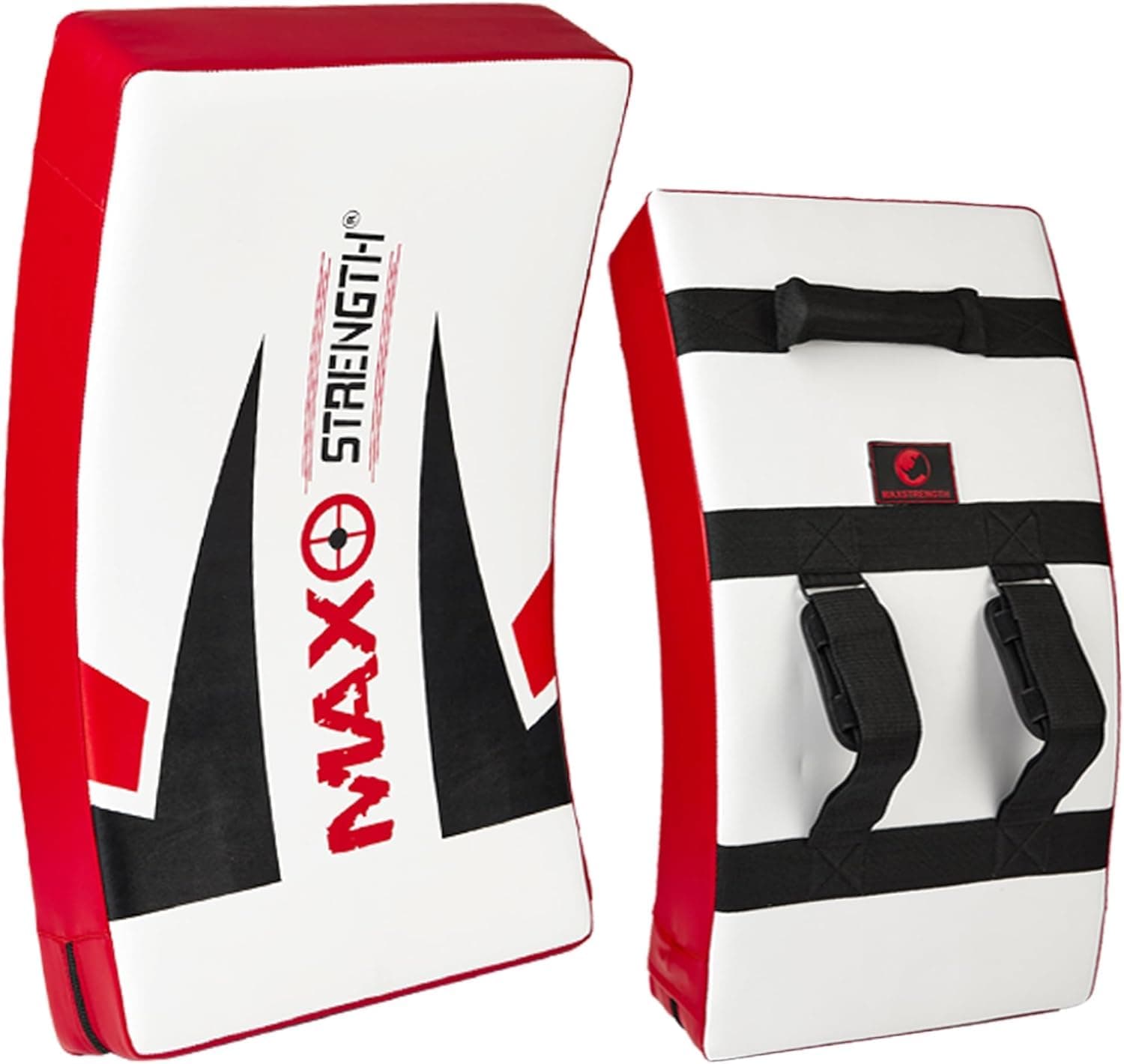 MAXSTRENGTH Gel Kick Strike Shield for Kickboxing Training | Curved Muay Thai Kicking Pad, Strike Body Shield | Great for MMA, Martial Arts, Karate Workout (Single)