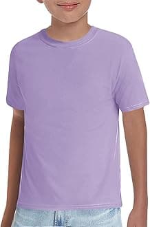 Boys T-Shirts Kids Short Sleeve Crewneck Solid Basic Tees Casual Tops 5-14 Years