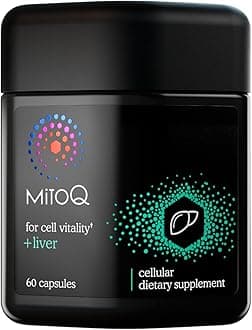 Liver 60 Capsules CoQ10 Antioxidant - MitoQ w/Choline, Milk Thistle and Selenium - Supports Liver Function, Detoxification and Cellular Health