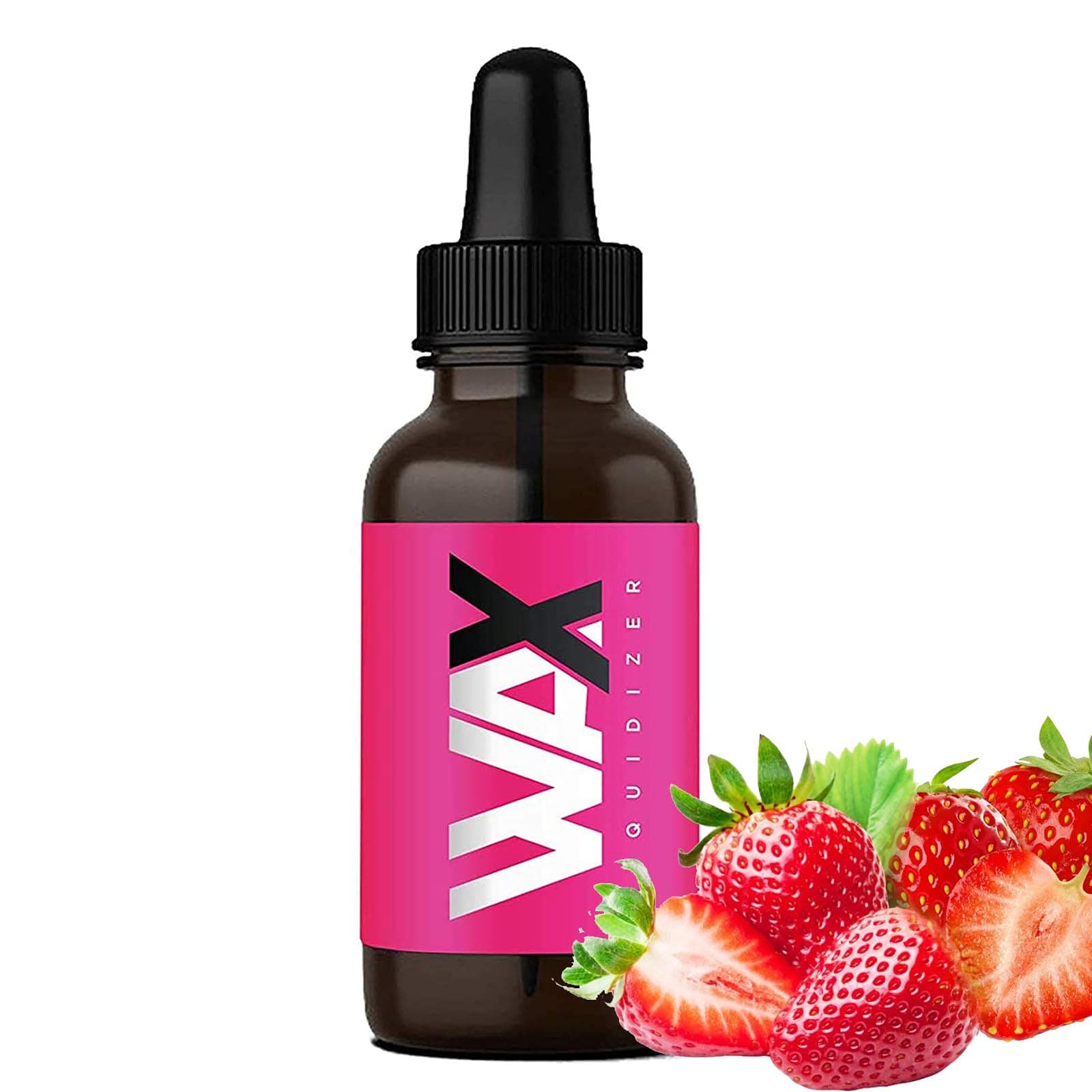 Wax Liquidizer Premium Short Fill E-Liquid Vape Juice 15ml Bottle for All E-Cigarettes - FDA Approved - Nicotine Free Shots - Made in UK [Strawberry Flavour]