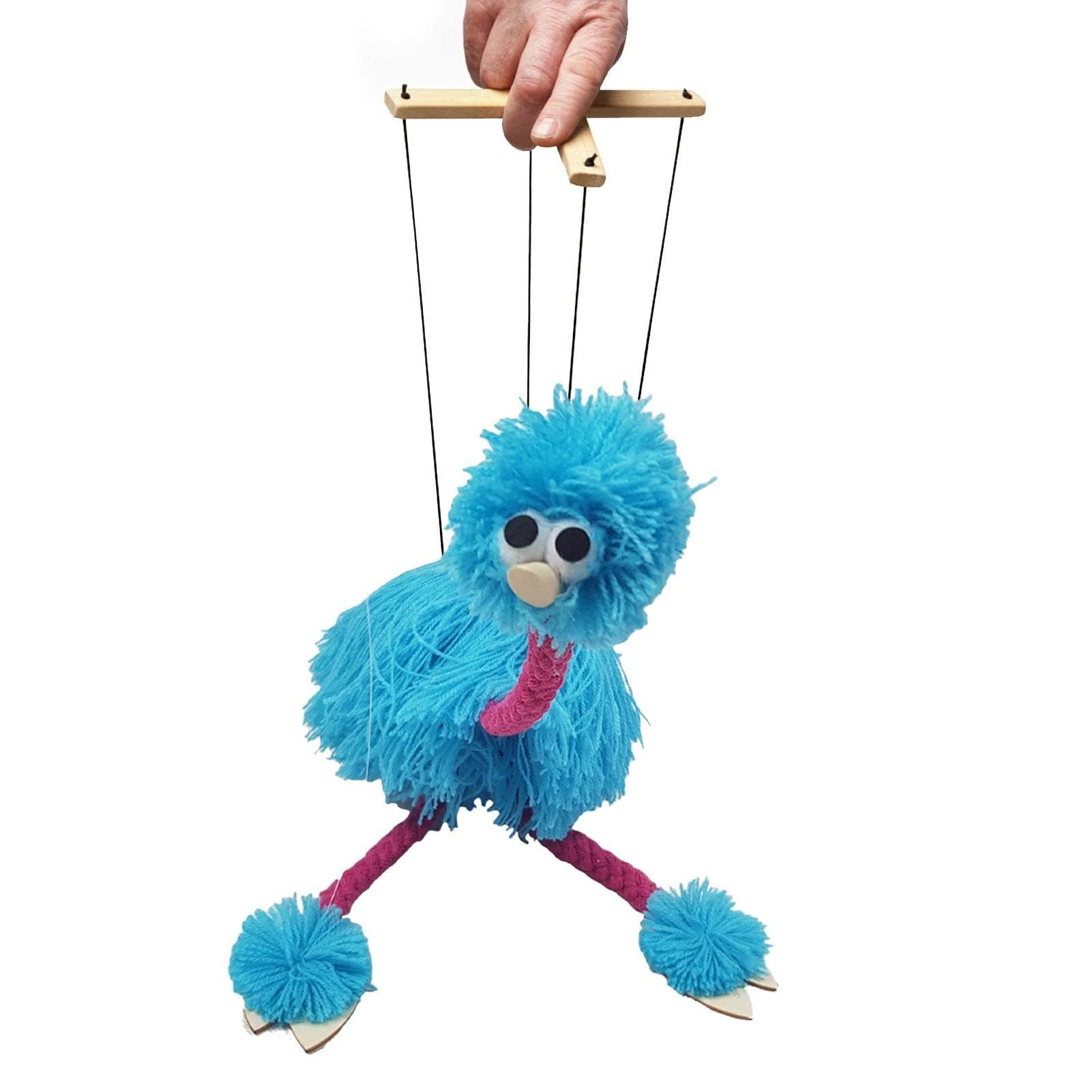 – Ostrich Puppet Strings, Funny Interactive Bird Puppet, Handmade Ostrich Marionette Puppets String Doll Parent-Child Interactive Educational Props For Children Kids
