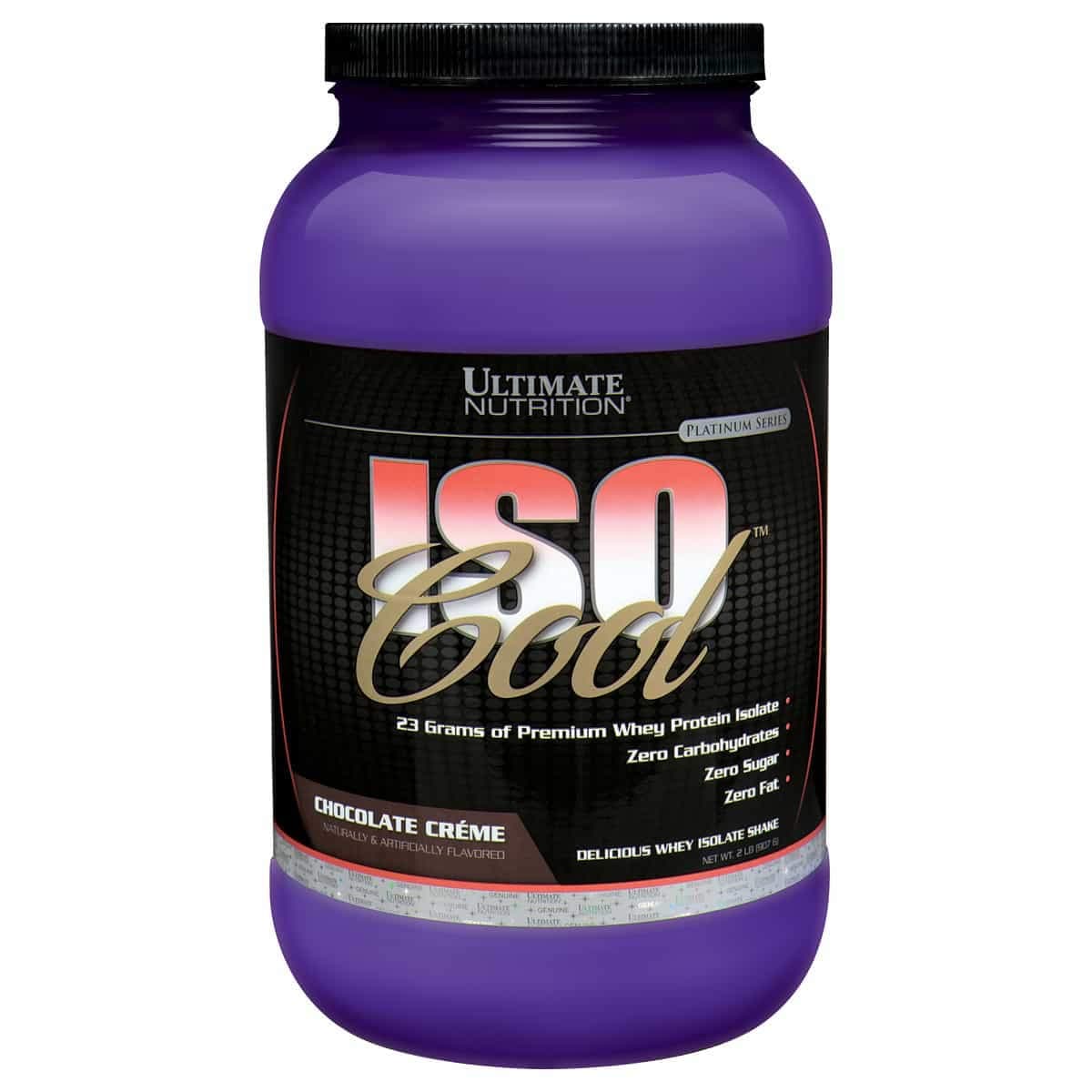 ISO Cool Whey Isolate Protein Powder - Keto Friendly - Sugar, Carb and Fat-Free - 23 Grams of Protein Per Serving, Chocolate,2 Pounds