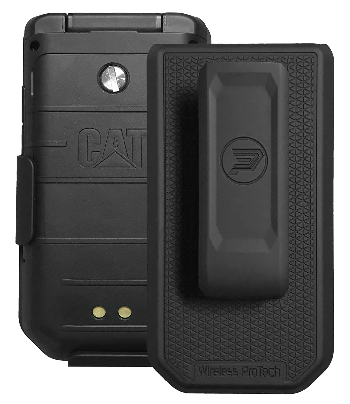 Case Compatible with CAT S22 Flip Phone. Secure Fit, Lightweight Holster with Swivel Belt Clip