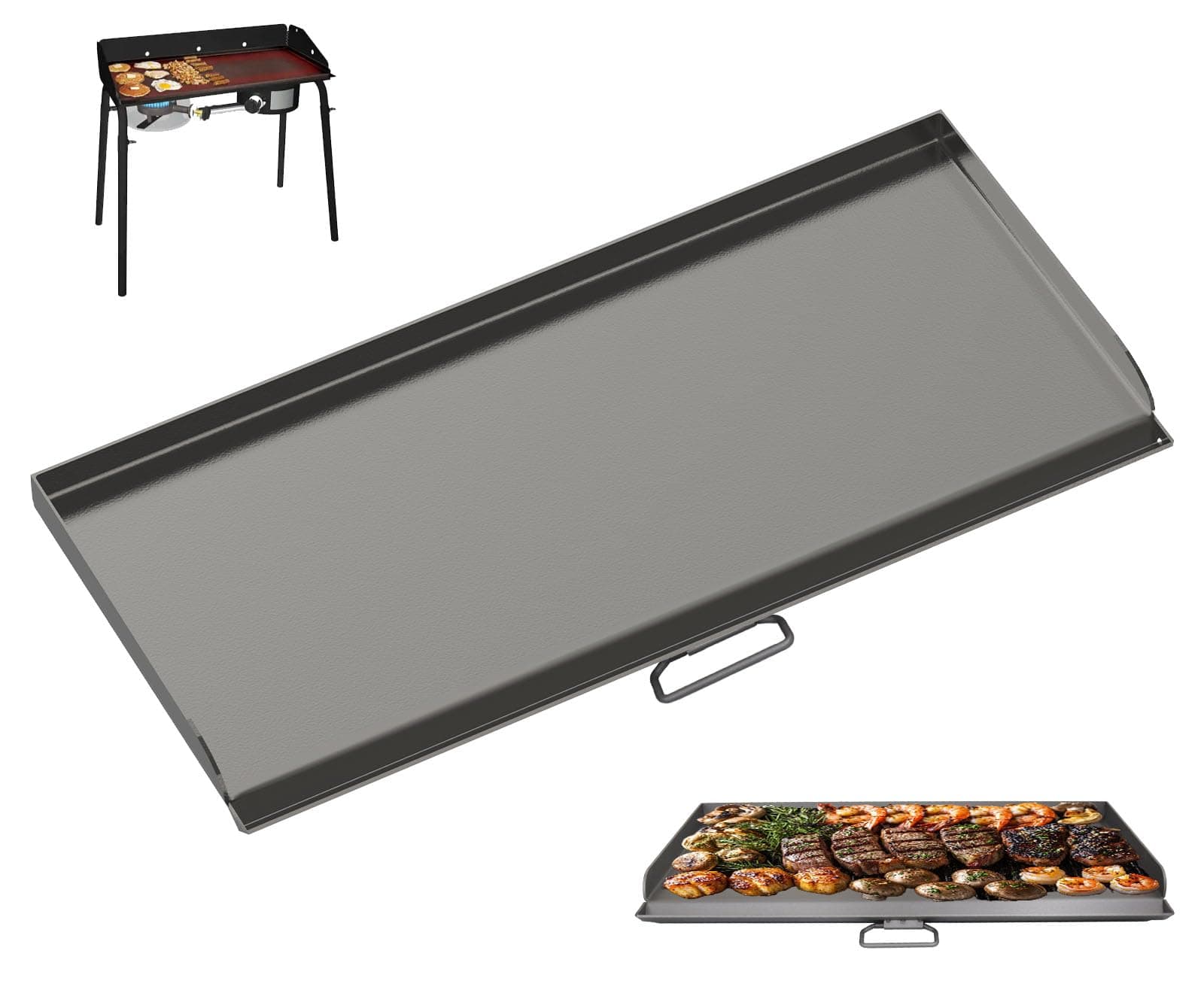 Flat Top Griddle for Camp Chef 2 Burner Stove EX60P EX60LW TB90 GB90D SPG90B TB90LWG StoveTop Parts for 16" & 14" Cooking Systems, 14" x 32" Camp Stove Griddle for Camp Chef Accessories, 1PC