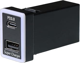 QC3.0 +PD3.0 USB Power Socket, 60W Output, Type C & Quick Charge 3.0 Car Charger USB Adapter for Smart Phone PDA iPad iPhone Android GPS Use for Toyota (Type A)