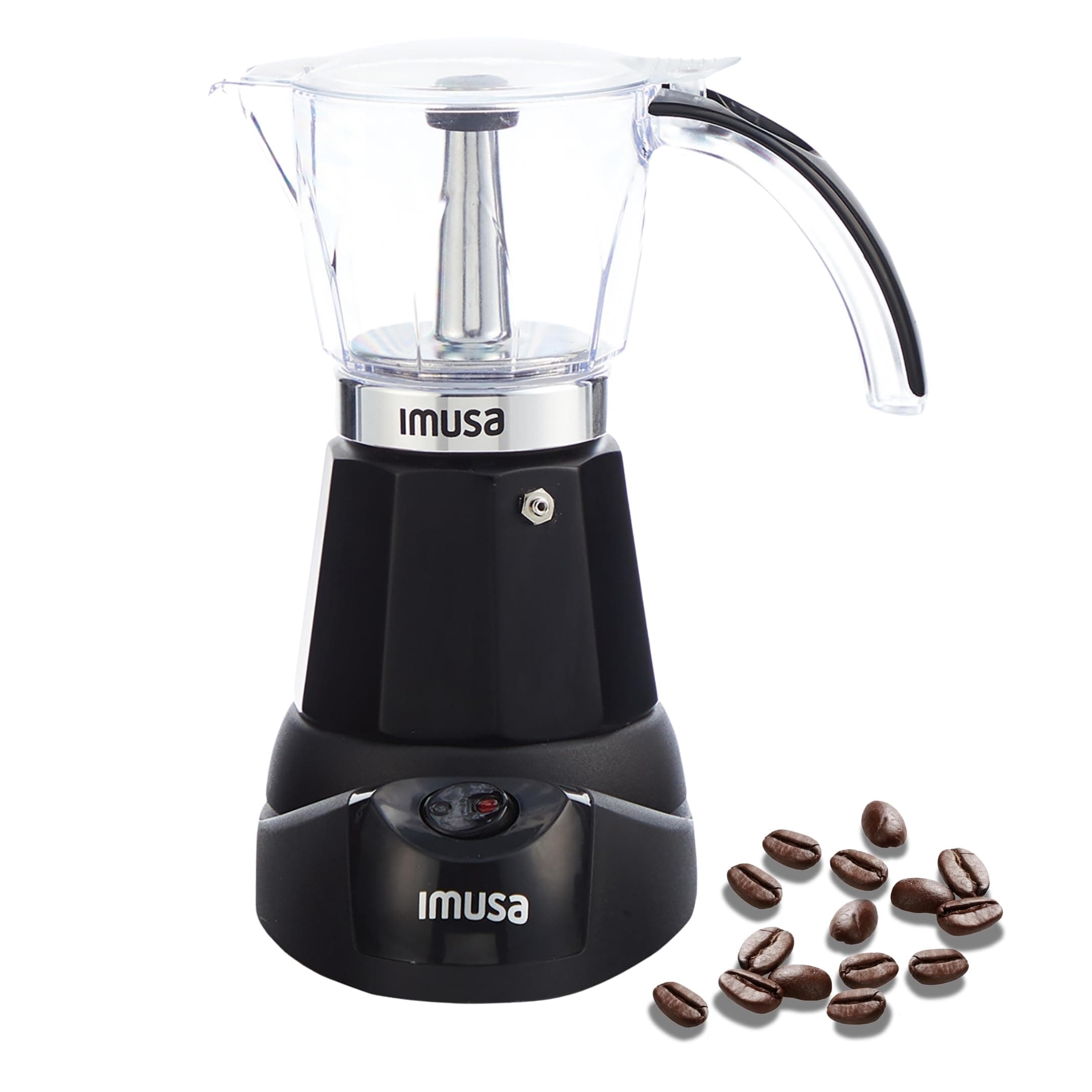 6 or 3 Cup Electric Espresso Maker Black Coffee Machine for Cuban Coffee, Moka and Espresso Drinks