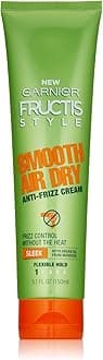Hair Care Fructis Style Smooth Air Dry Anti-Frizz Cream, 5.1 Fluid Ounce