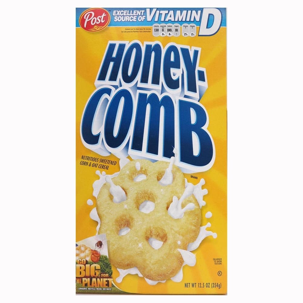 Post Honey-Comb Cereal, 12.5-Ounce Boxes (Pack of 4)
