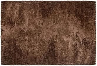 ZBLER Carpet Shaggy Super Soft Carpet for Home & Living Room (7x10 feet, Brown)