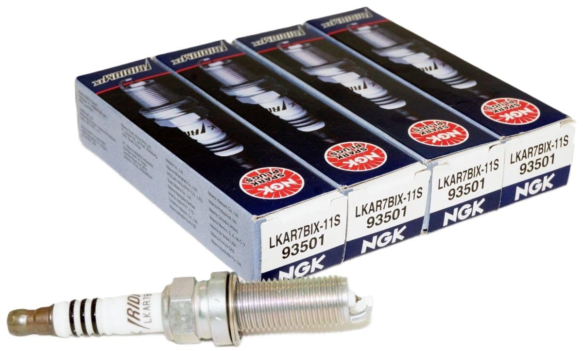 NGK LKAR7BIX-11S Iridium IX Spark Plug (93501 Iridium Ix), 4 Pack