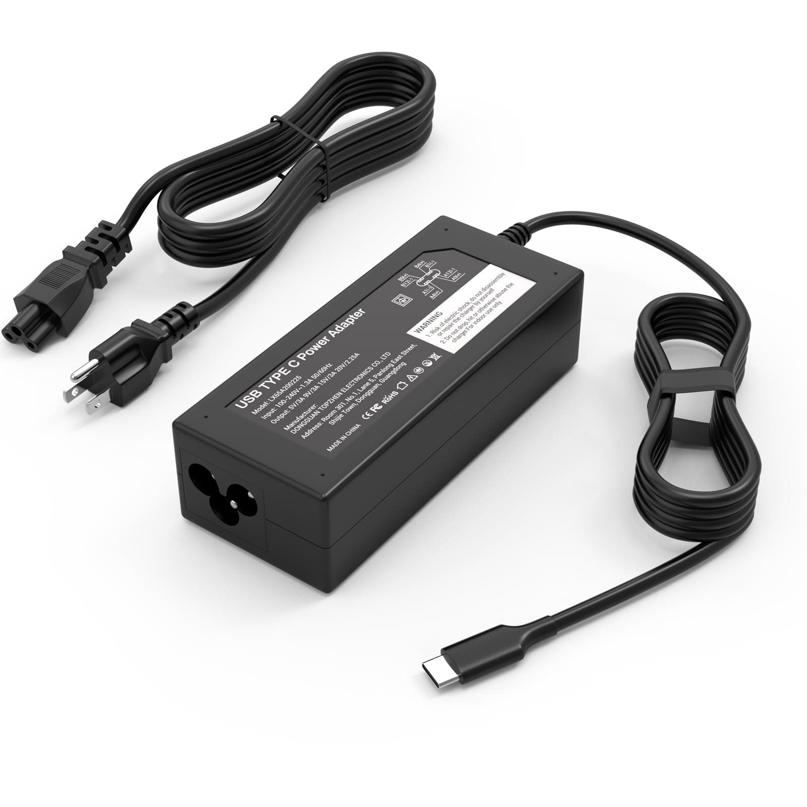 Replacement for Chromebook Charger 45W USB C;Compatible with HP Chromebook X360 14-ca051wm 14-ca052wm 14-ca091wm ca061dx 14-ca0061dx 14-ca060nr 14-ca020nr 14-ca043cl Power Supply Adapter