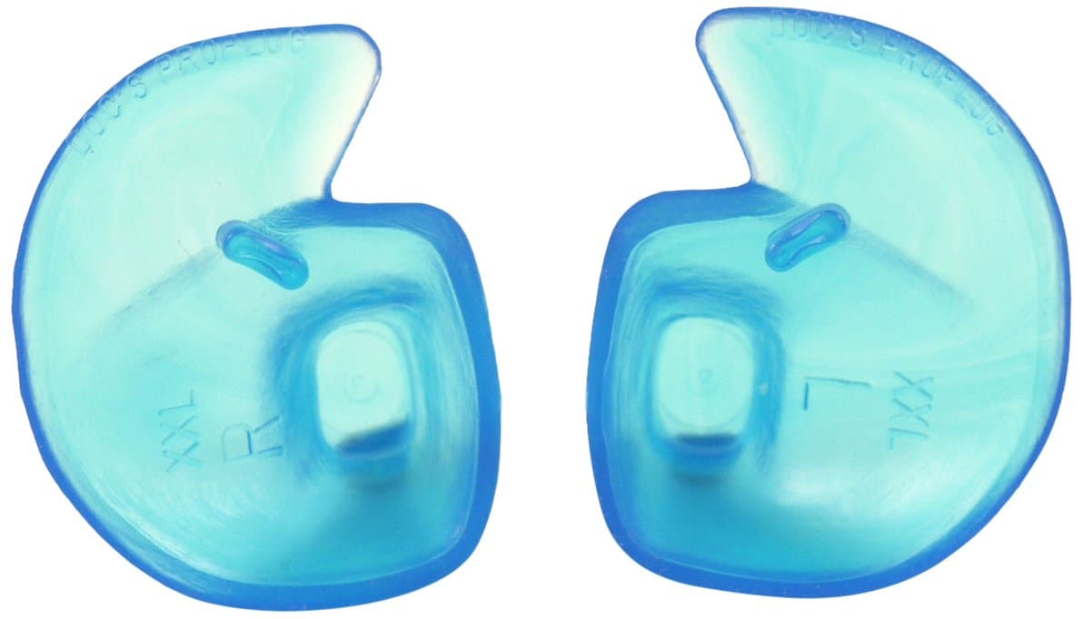 Doc's Proplugs DS05B Medium Non Vented Ear Plugs Without Leash - Blue