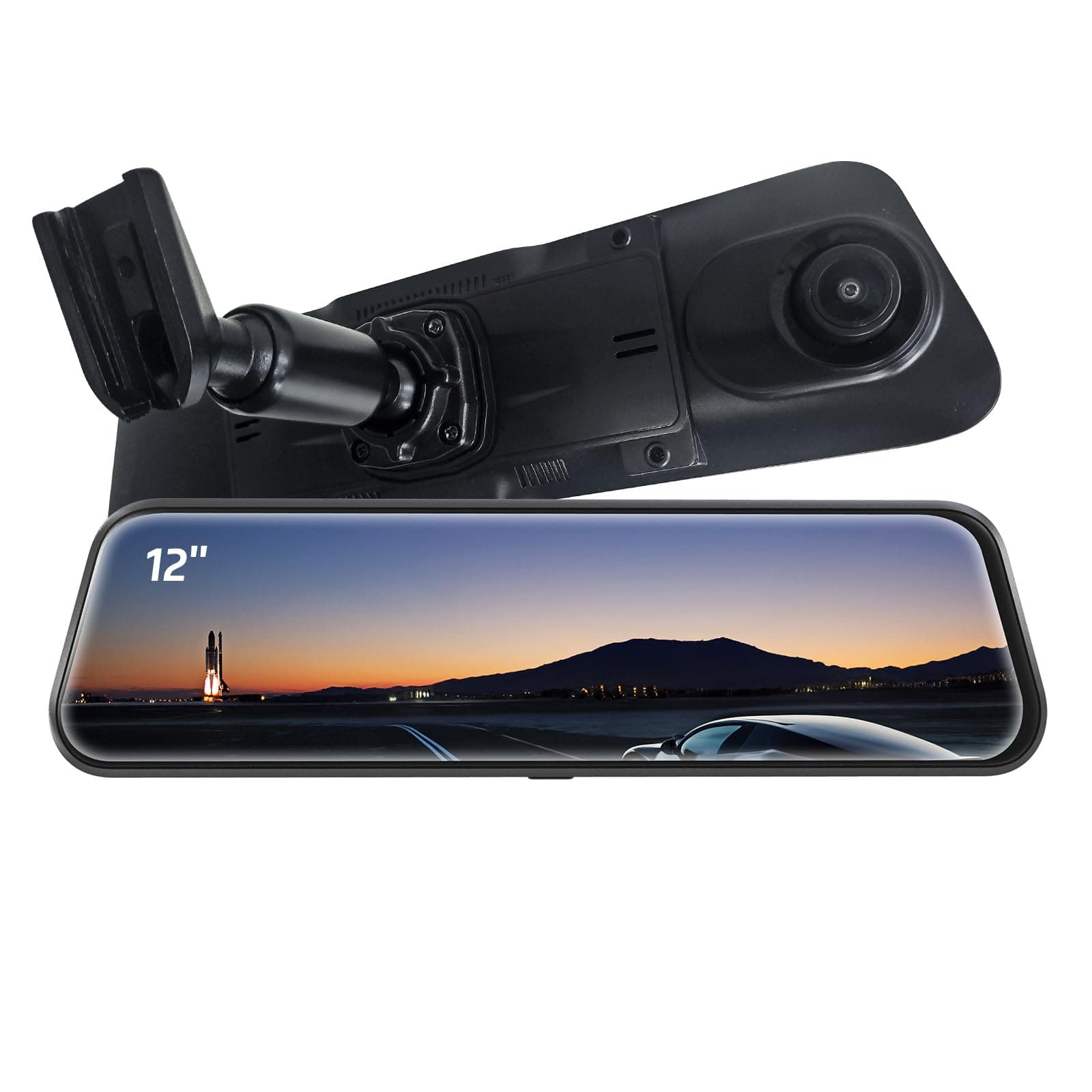 Bracket for 12‘’ Mirror Dash Cam Rear View Dash Camera Mount(P12 Pro/P12 Plus/S12 Pro), Not for P12 Pro Max