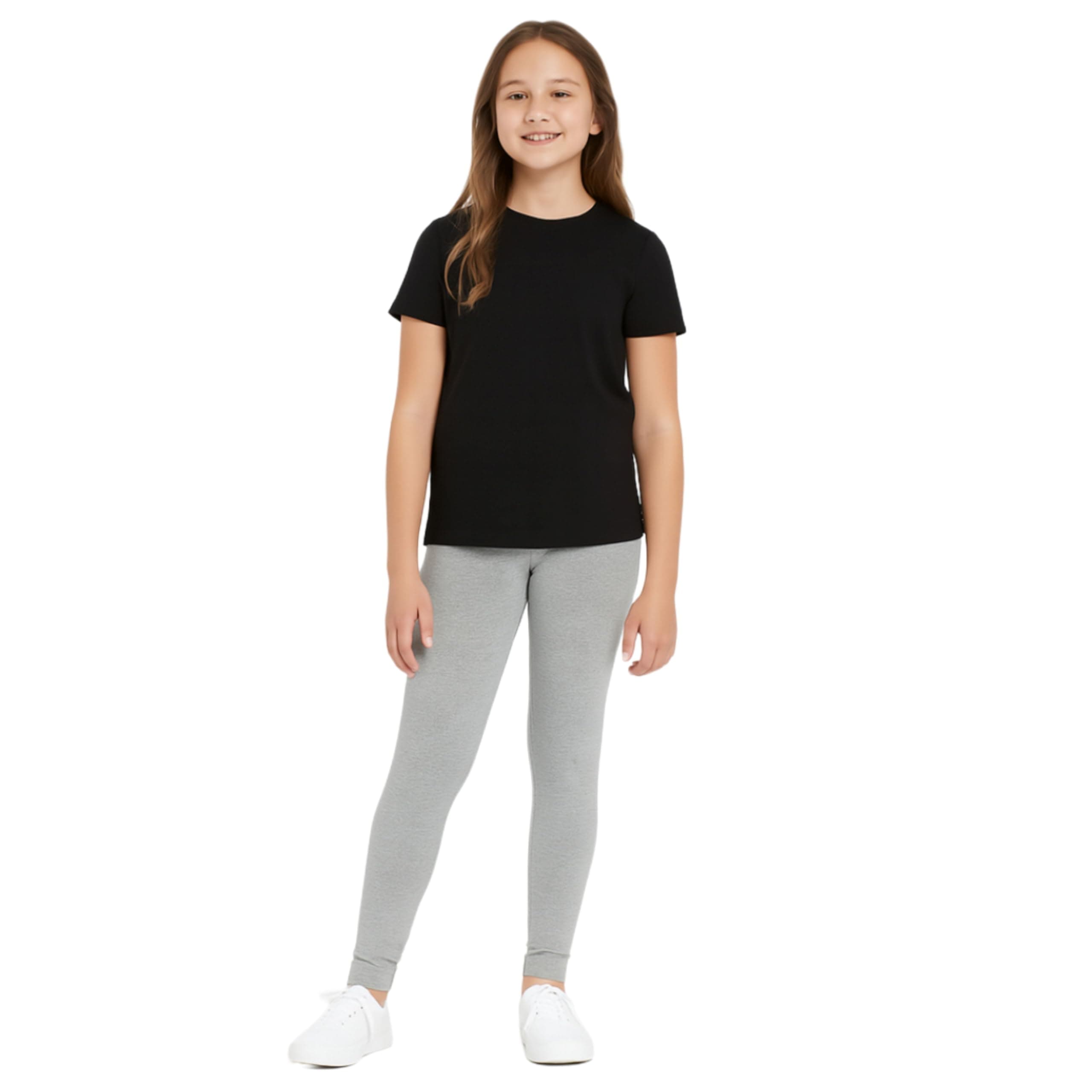 Girls Solid Leggings