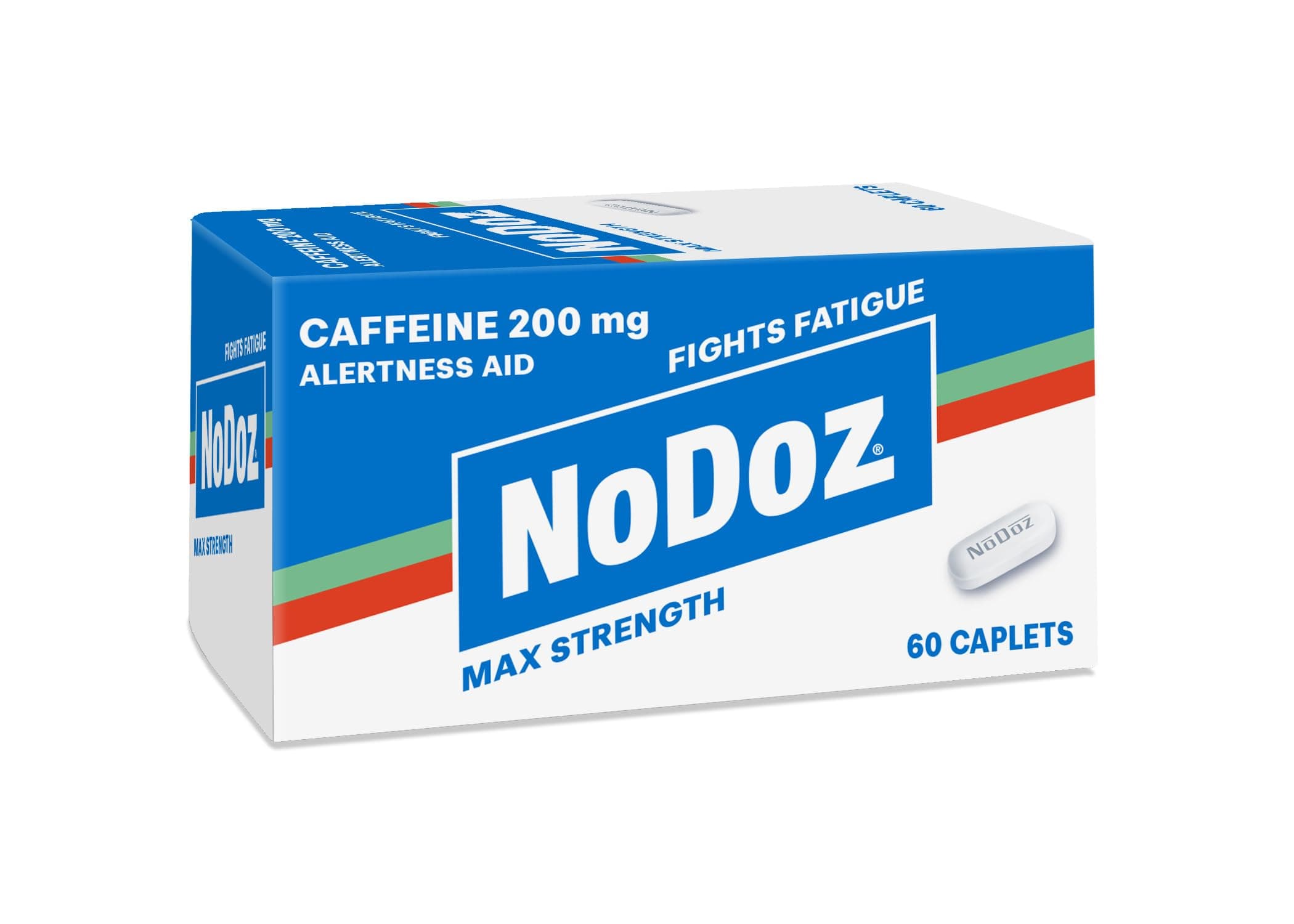 NoDoz 200mg Caffeine Pills Maximum Strength, 60 Caplets Total